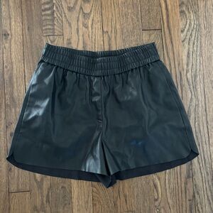 Zara Leather Shorts
